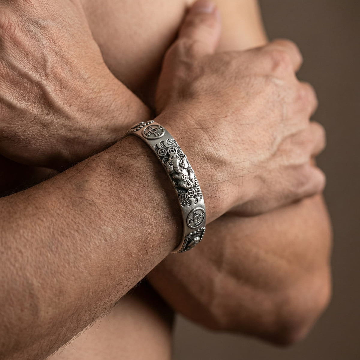 BRACELETE GANESHA DE PRATA 925 PARA ATRAIR BOA SORTE E RIQUEZA