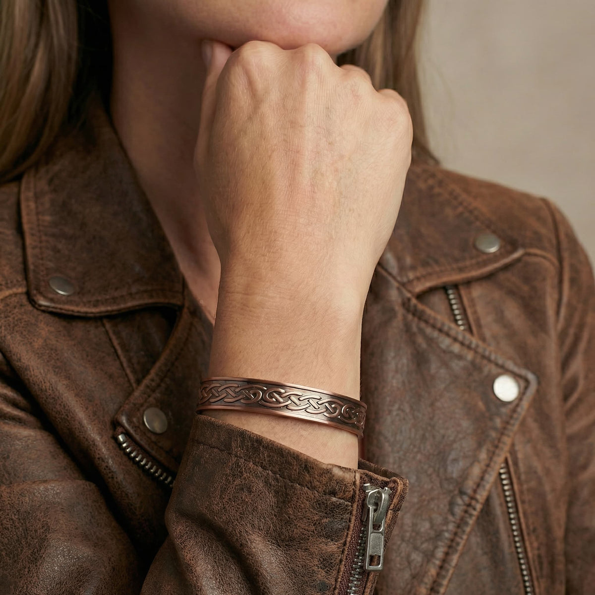 Bracelete Viking de Cobre - Pulseira Anti-Inflamatória