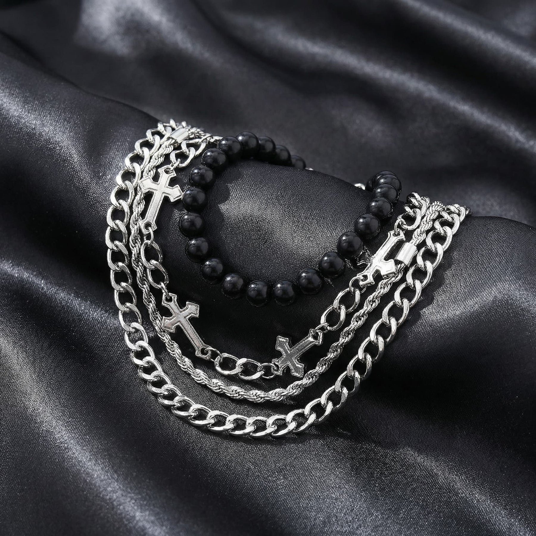 Kit com 4 Pulseiras Belini – Estilo Completo em um Só Combo