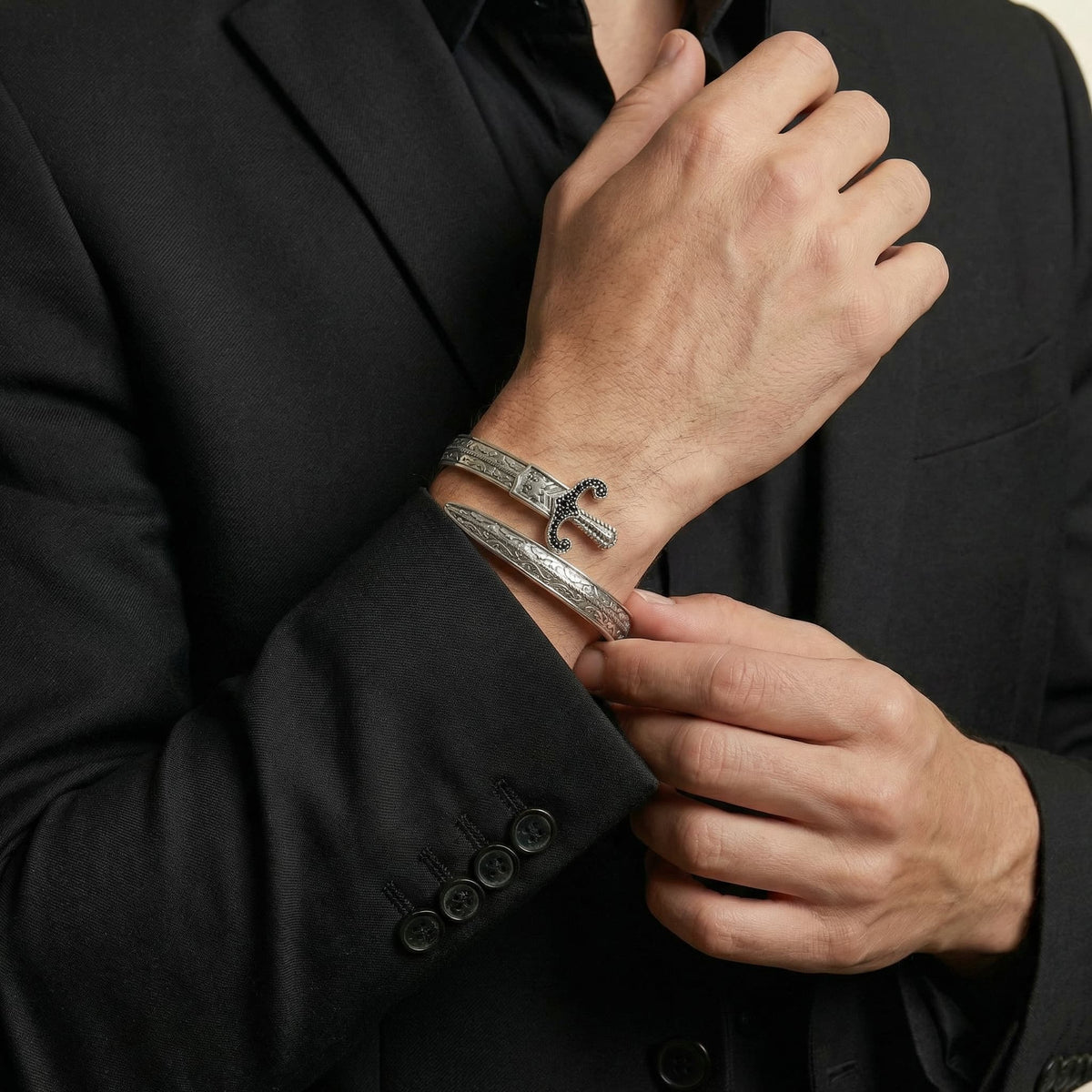 Bracelete Gladiador Prata 925