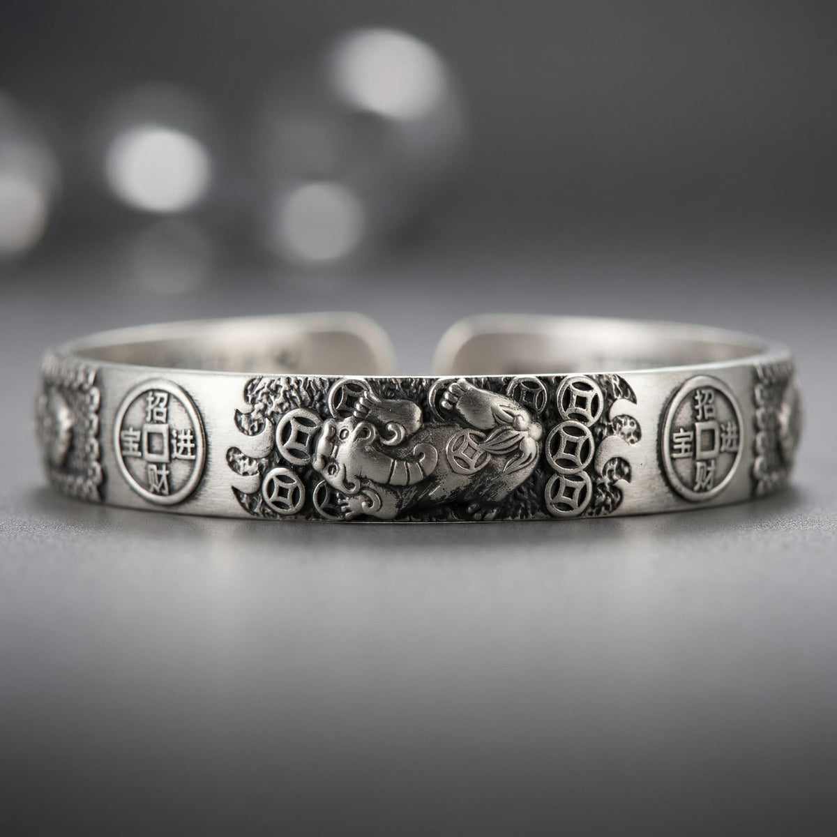 BRACELETE GANESHA DE PRATA 925 PARA ATRAIR BOA SORTE E RIQUEZA