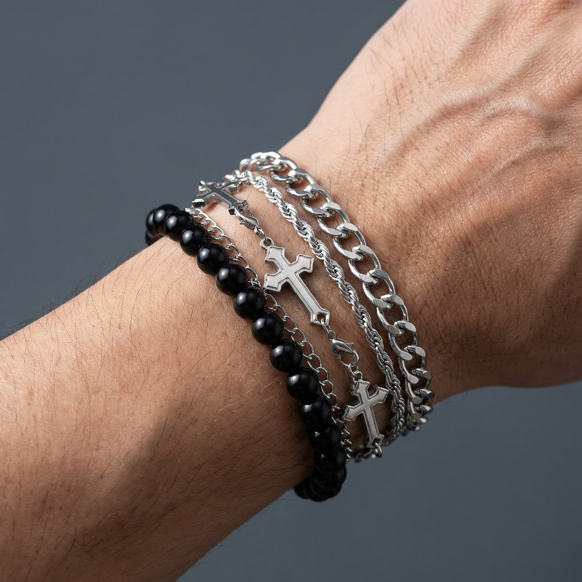 Kit com 4 Pulseiras Belini – Estilo Completo em um Só Combo