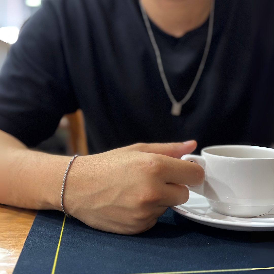 Pulseira Slim de Prata Brilhante 925