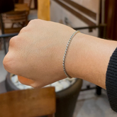 Pulseira Slim de Prata Brilhante 925