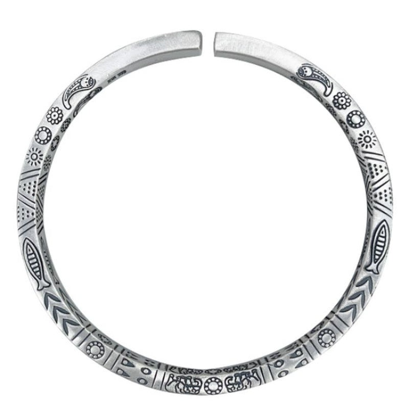 Bracelete Étnico em Prata 925