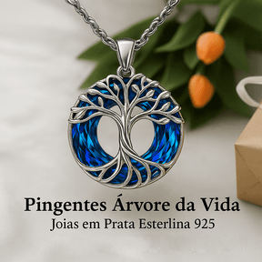 Colar de Cristal Árvore da Vida