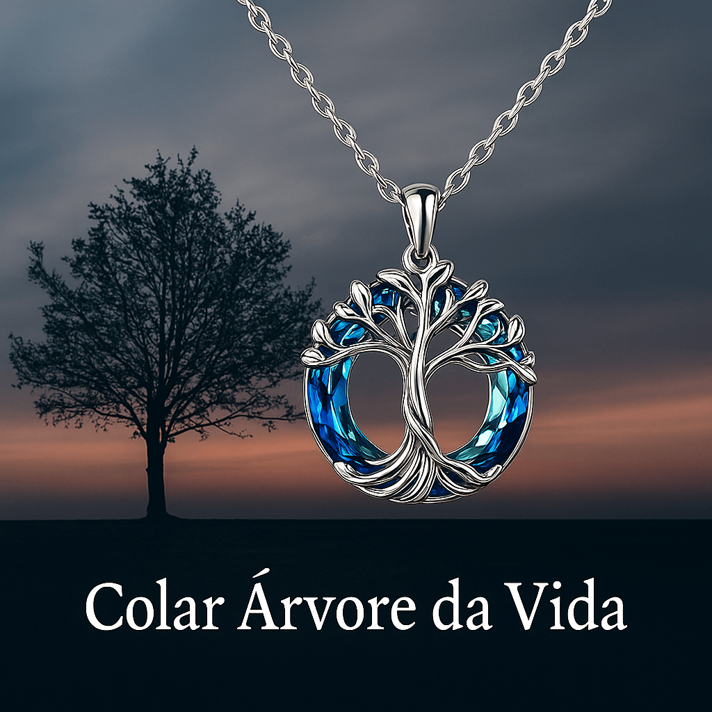 Colar de Cristal Árvore da Vida