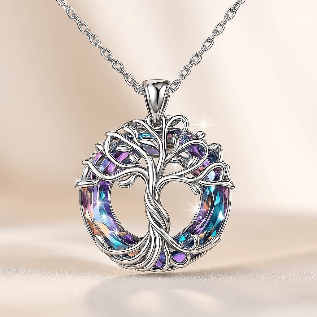 Colar de Cristal Árvore da Vida