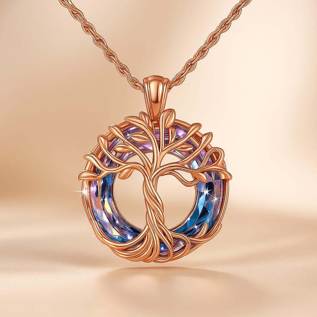 Colar de Cristal Árvore da Vida