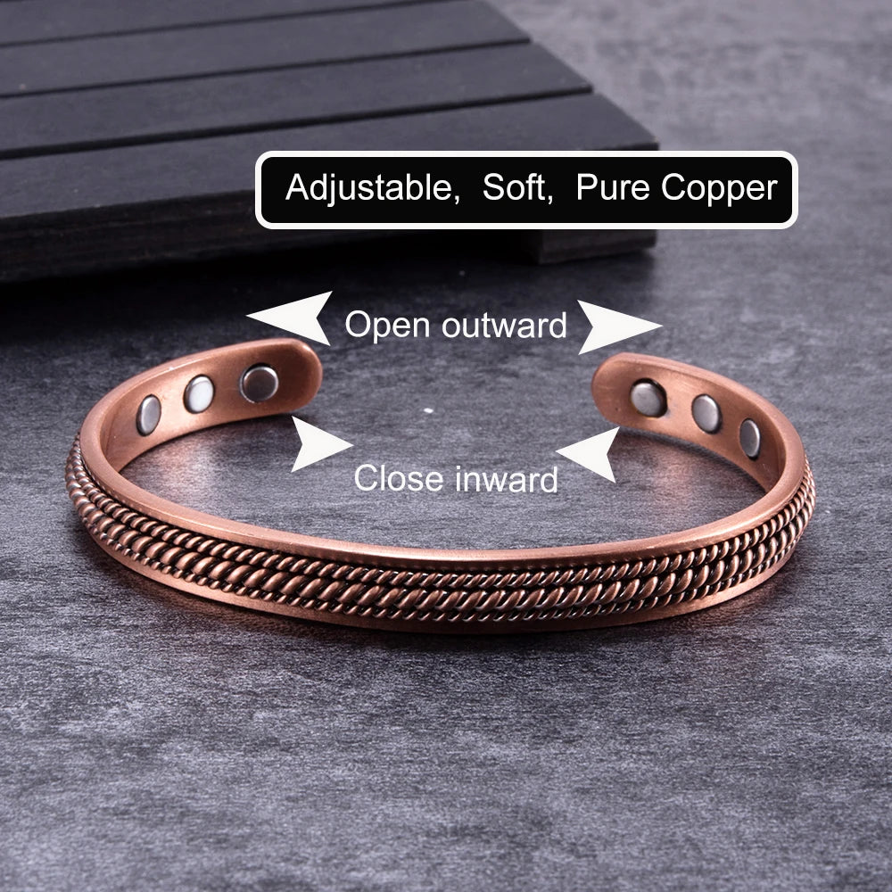 Bracelete Troiano de Cobre - Pulseira Anti-Inflamatória