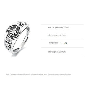 Anel Ajustável Rosa Dos Ventos