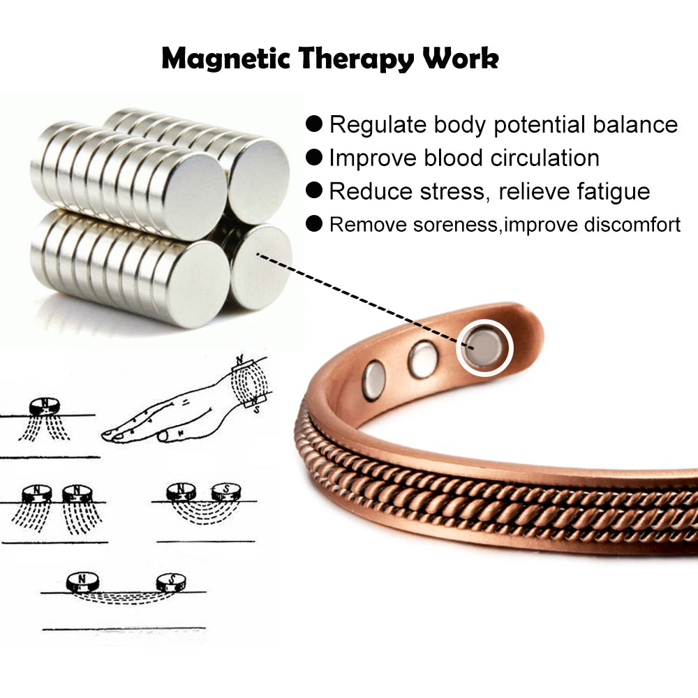 Bracelete Troiano de Cobre - Pulseira Anti-Inflamatória