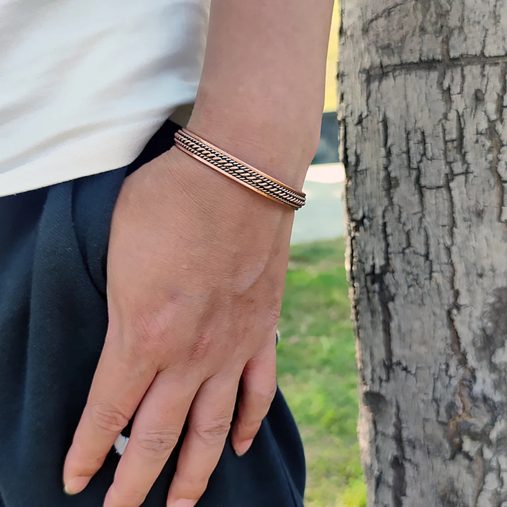 Bracelete Troiano de Cobre - Pulseira Anti-Inflamatória