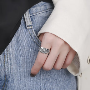 Anel Ajustável Rosa Dos Ventos