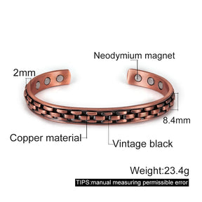 Bracelete Troiano de Cobre - Pulseira Anti-Inflamatória