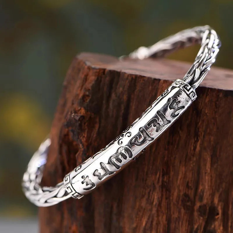 Bracelete Mantra em Prata 925