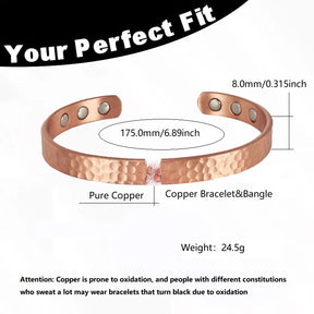 Bracelete de Cobre - Pulseira Anti-Inflamatória