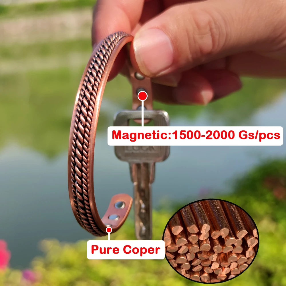 Bracelete Troiano de Cobre - Pulseira Anti-Inflamatória